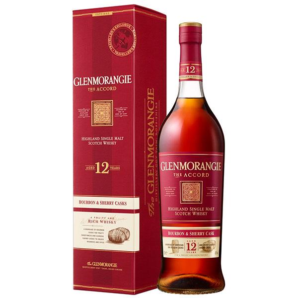 Виски Glenmorangie The Accord шотландский односолодовый 12 лет 43% 1 л., стекло