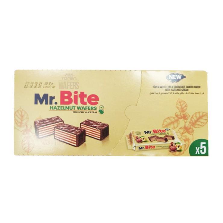 Вафли в молочно-шоколадной глазури Toren Mr. Bite фундук 190 гр., картон