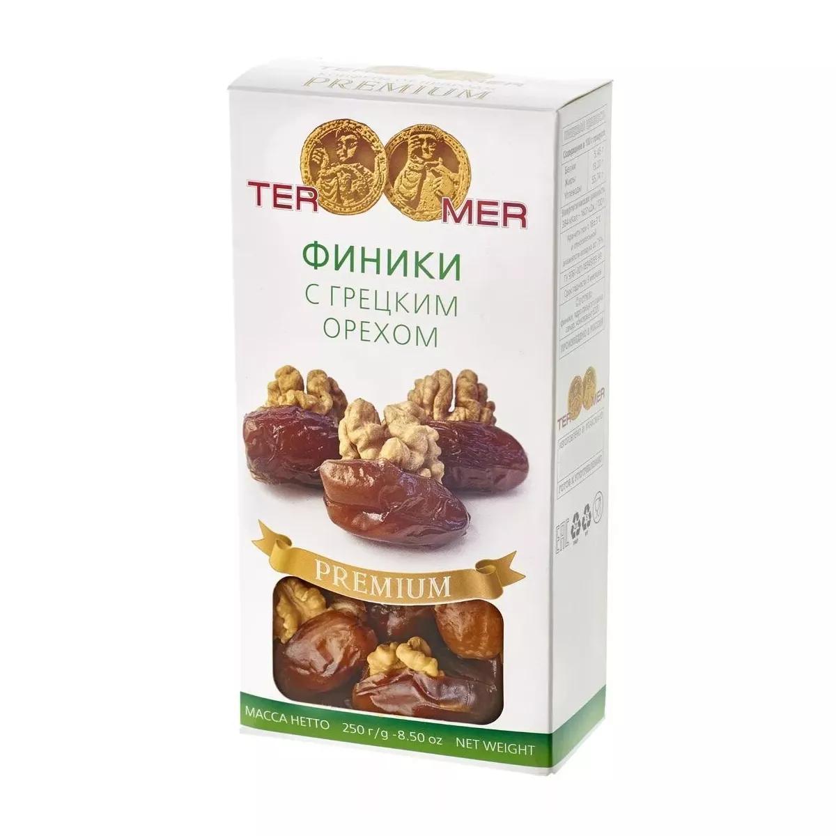 Финики TerMer с грецким орехом 250 гр., картон