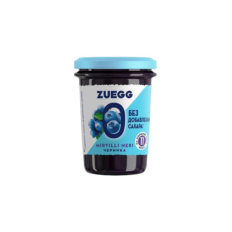 Конфитюр Zuegg zero черника 220 гр., стекло