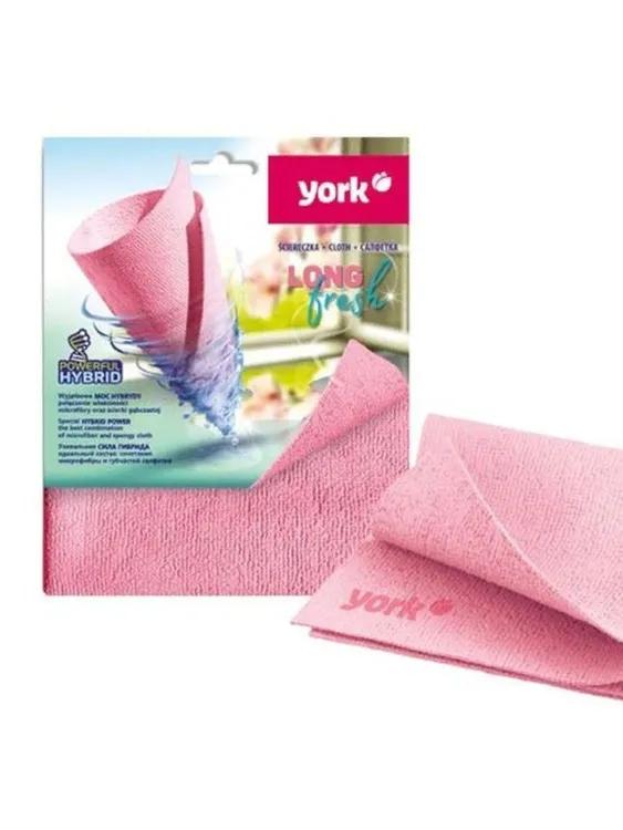 Салфетка из микрофибры York Long Fresh, розовый