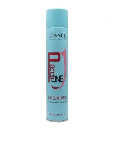 Лак для волос GLANCE Professional Pro One сверхсильная фиксация 500 мл., аэрозоль