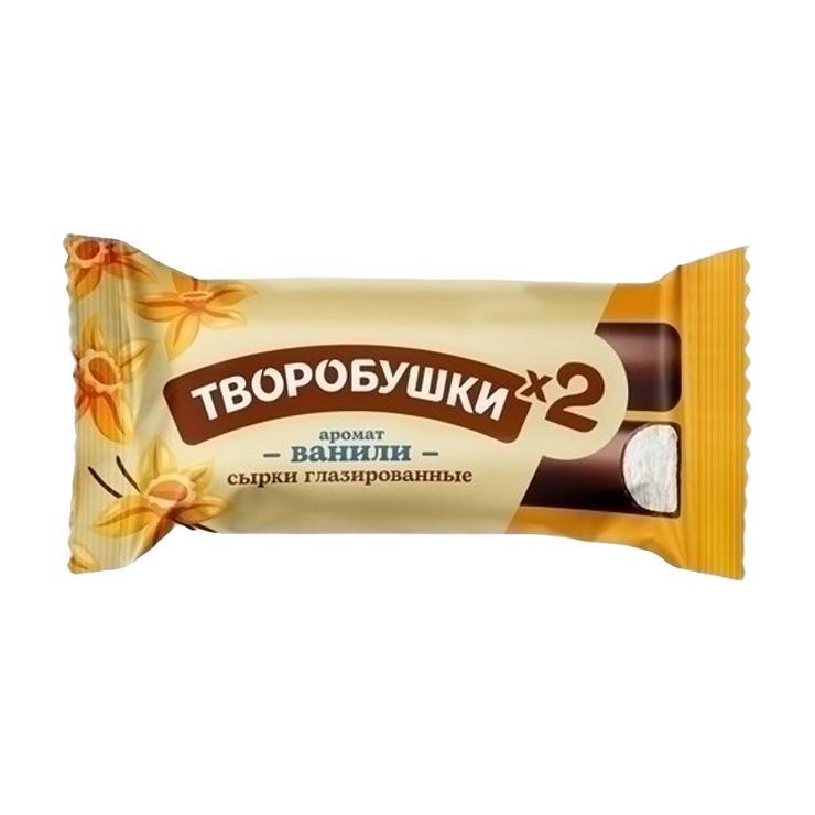 Сырок глазированный Творобушки ванилин твикс 23% 45 гр., флоу-пак