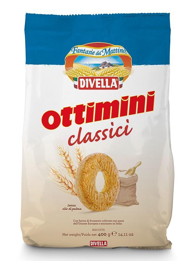 Печенье, классическое, Divella Оттимини, 400 гр., пластиковый пакет