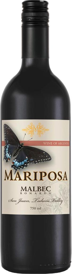 Вино Mariposa Мальбек -Бонарда красное сухое, 750 мл., стекло