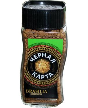 Кофе Черная Карта Exclusive Brasilia растворимый