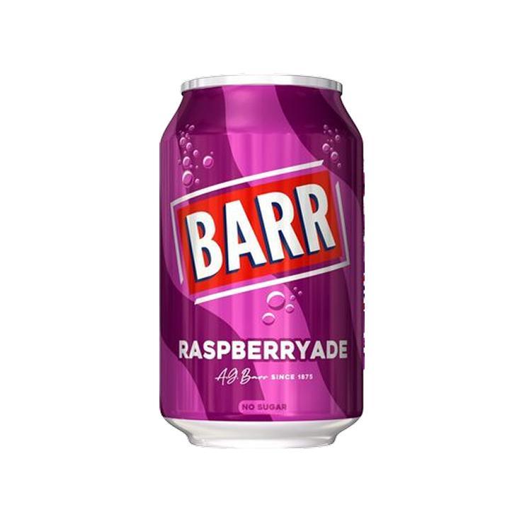 Напиток сильногазированный Barr Raspberryade no sugar 330 мл., ж/б