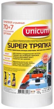 Тряпка Super тиснение, 70+7 листов Unicum Вафля