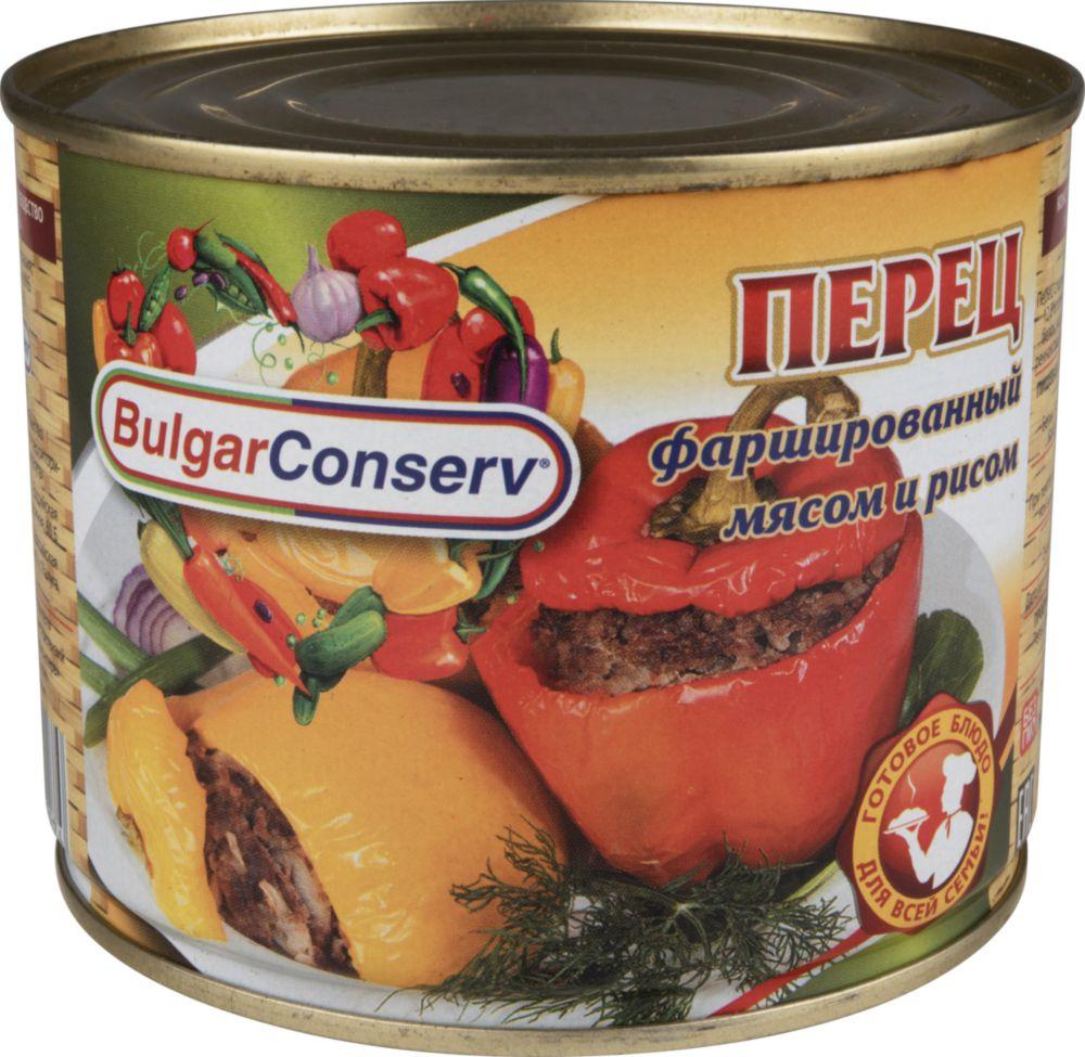 Перец Bulgar Conserv фаршированный мясом и рисом 540 гр., ж/б
