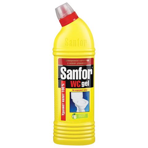 Средство для уборки туалета SANFOR WC gel Лимонный фреш