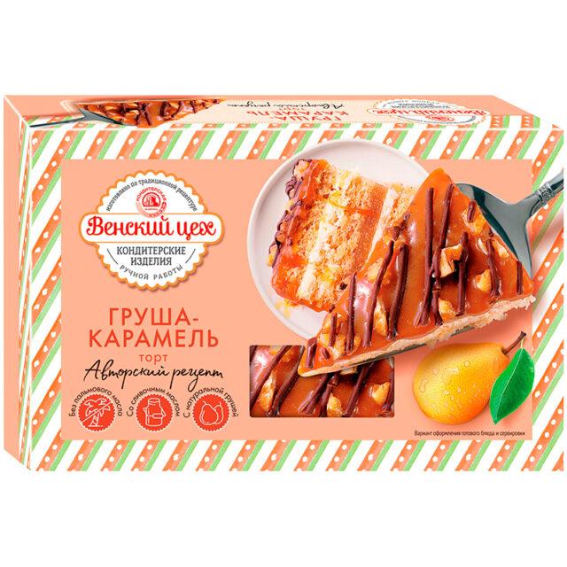 Торт Черемушки Венский цех Груша и карамель 420 гр., картон