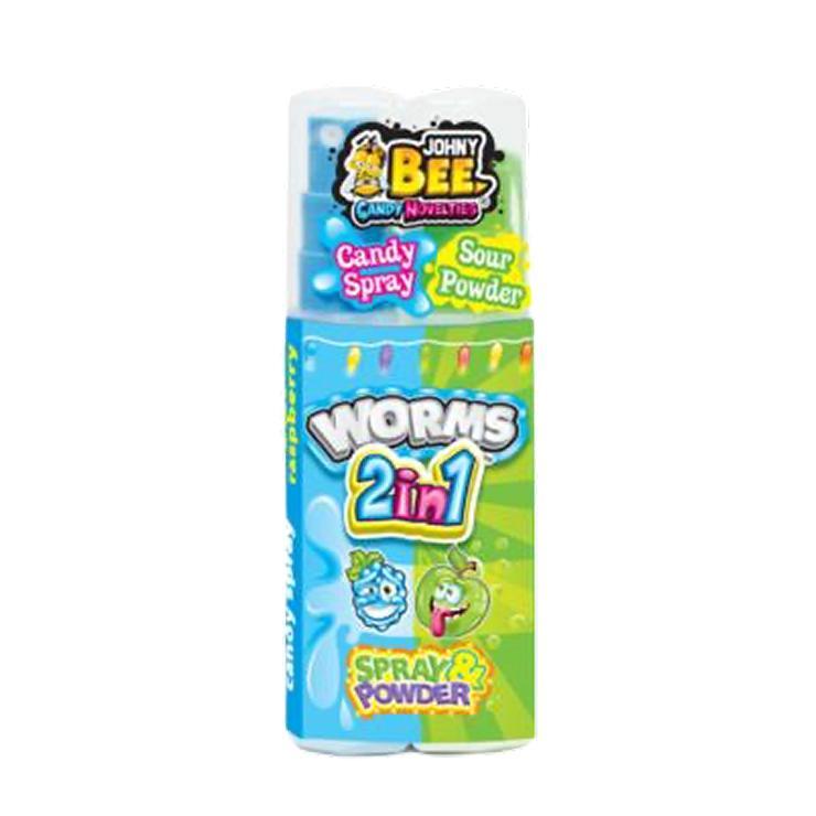 Жидкая конфета Johnny Bee Worms 20 гр., пластиковая упаковка