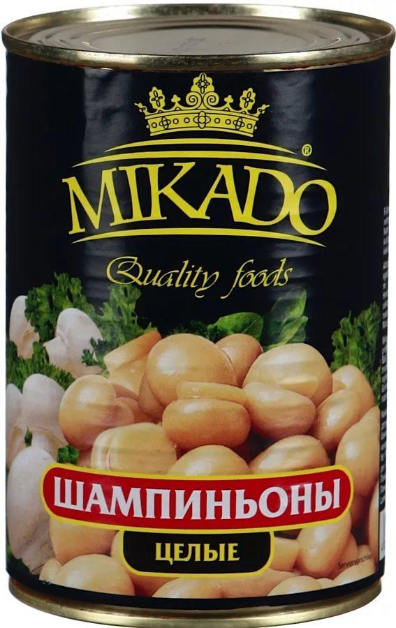 Шампиньоны Mikado целые 400 гр., ж/б