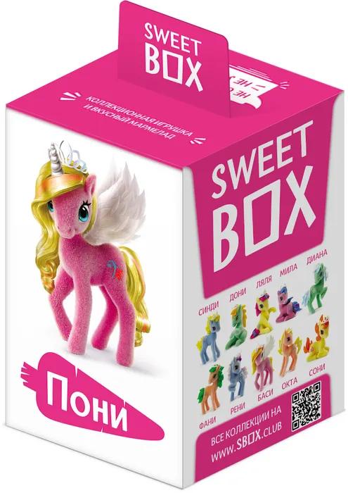 Мармелад жевательный Sweet Box Пони на ладони с игрушкой 10 гр., картон