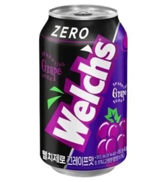 Напиток газированный Welchs Grape Zero 355 мл., ж/б