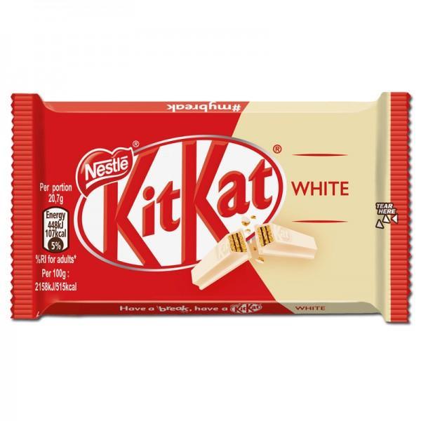 Батончик KitKat White 41,5 гр., флоу-пак