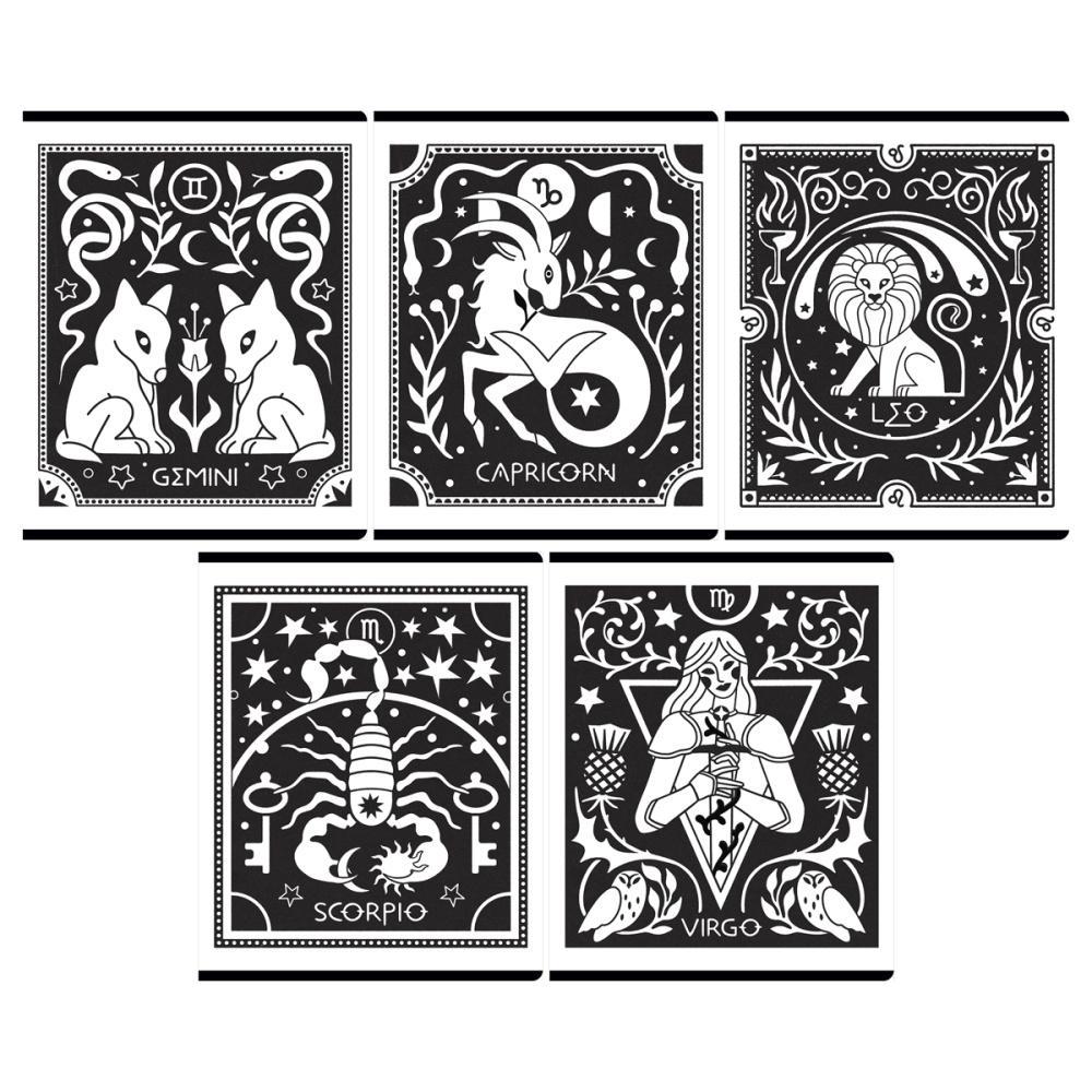 Тетрадь клетка Greenwich Line эксклюзив Zodiac А5 48 листов 70 г/м2 матовая ламинация выборочный лак, пакет