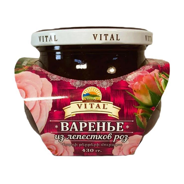 Варенье VITAL из лепестков роз 450 гр., стекло