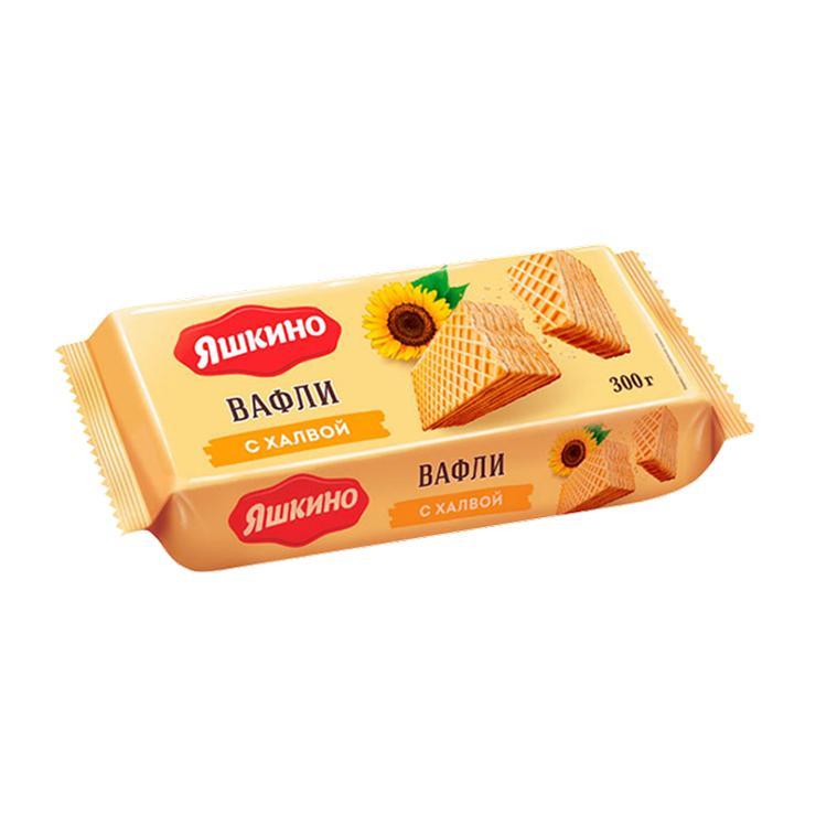 Вафли Яшкино с халвой 300 гр., флоу-пак