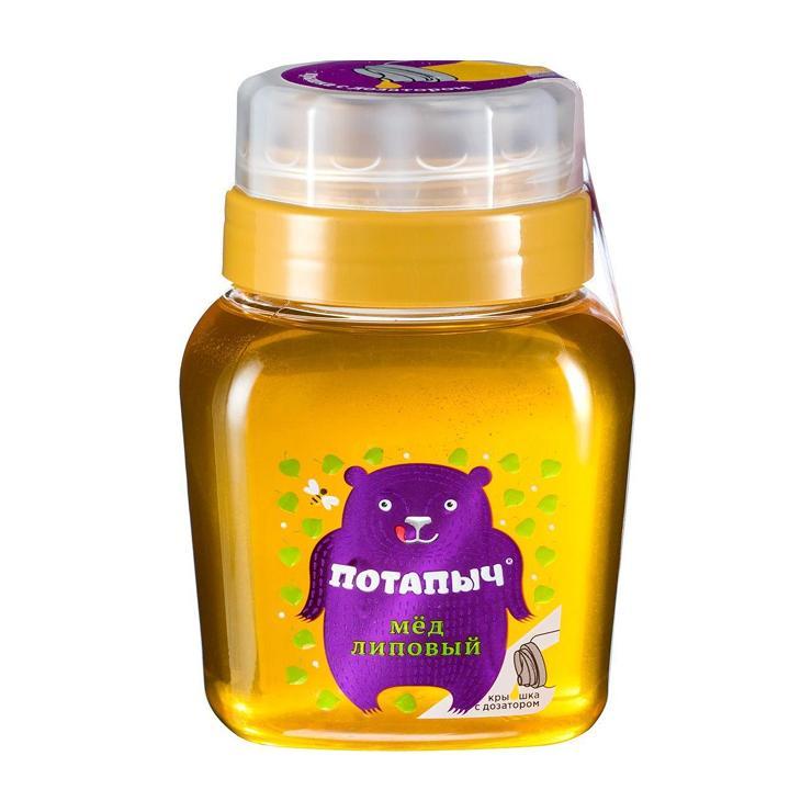 Мёд Потапыч натуральный липовый 500 гр, ПЭТ