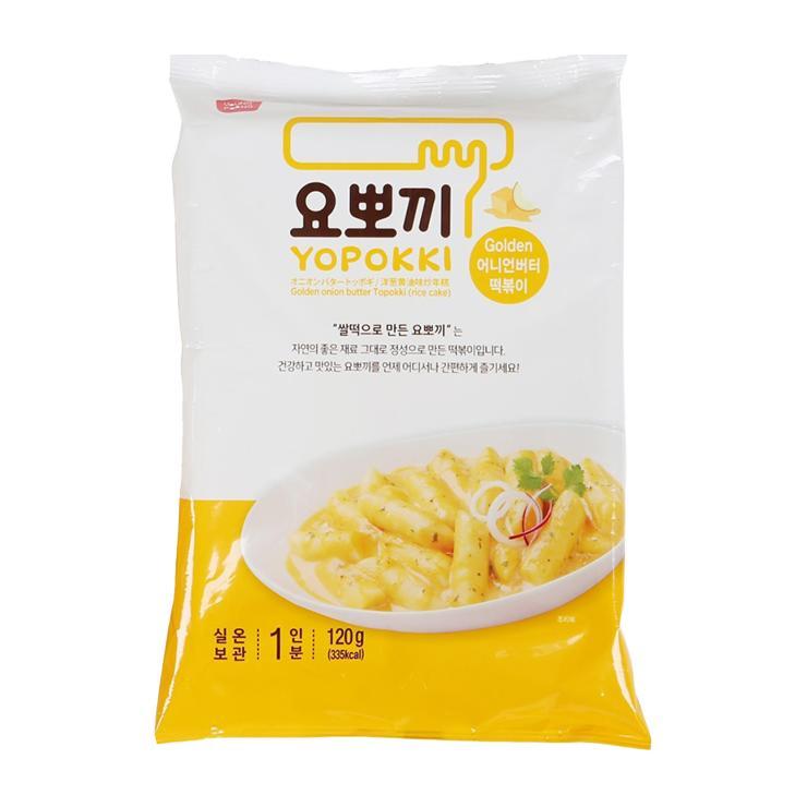 Клецки рисовые Yopokki Golden Onion Butter 120 гр., флоу-пак