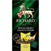 Чай зеленый Richard Royal Green Lemon & Ginger 25 штук 37,5 гр., картон