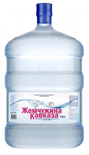 Вода негазированная Жемчужина Кавказа 19 л., ПЭТ