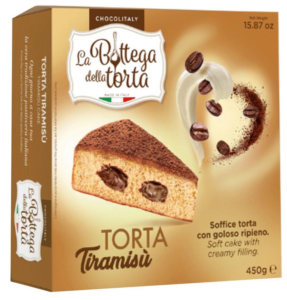 Торт Chocolitaly la bottega della torta с начинкой тирамису 450 гр., картон