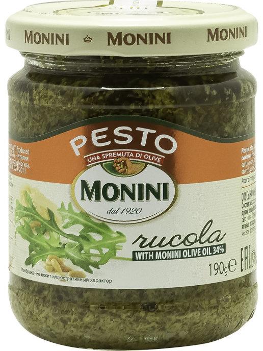 Соус Monini Pesto alla Rucola, 190 гр., стекло
