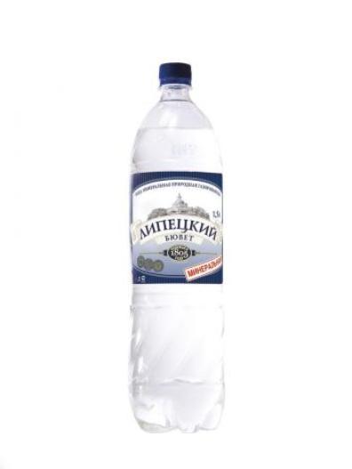 Вода газированная Липецкий Бювет 1,5 л., ПЭТ