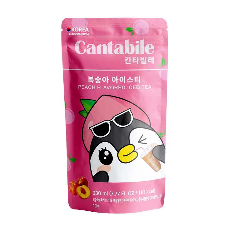 Чай холодный Cantabile черный с персиком 230 мл., дой-пак
