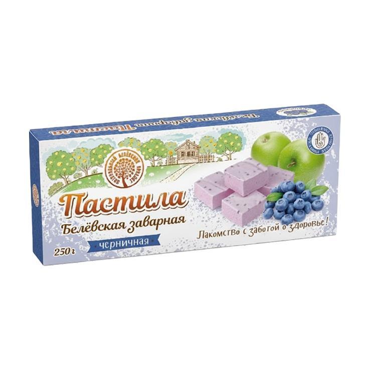 Пастила Белевская заварная черничная 250 гр., картон