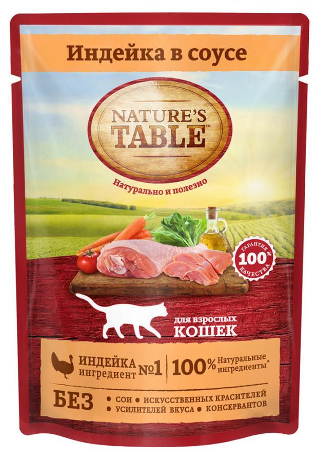 Влажный корм для собак Nature's Table индейка 85 гр., пауч