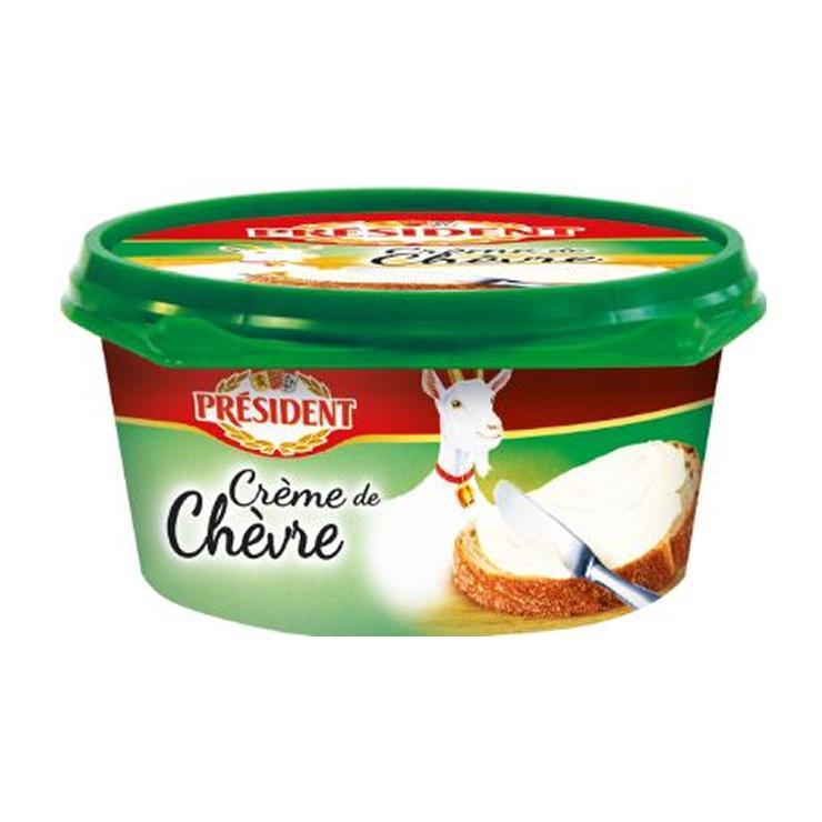 Сыр творожный President Chevre козий 65% 140 гр., ванна