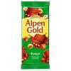 Шоколад Alpen Gold молочный с фундуком, 80 гр., флоу-пак