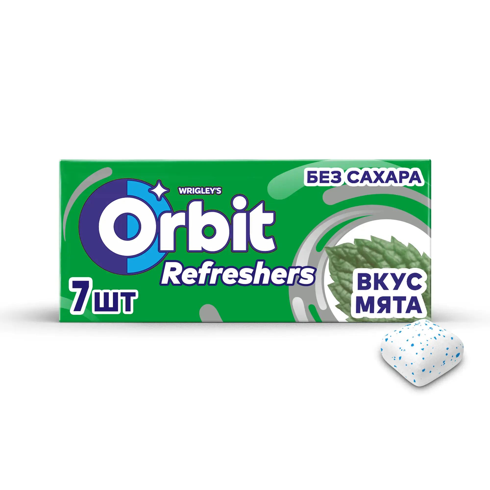 Жевательная резинка Orbit Refreshers мята 16 гр., бумага