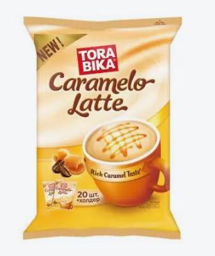 Кофе Tora bika Caramelo Latte 20 штук 600 гр., флоу-пак