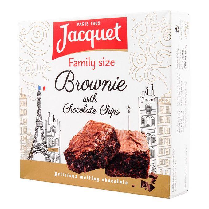Пирожные Jacquet family brownies шоколадные с кусочками шоколада 285 гр., картон