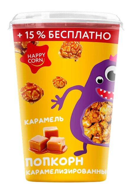 Воздушная кукуруза Happy Corn Карамель 100 гр., картон