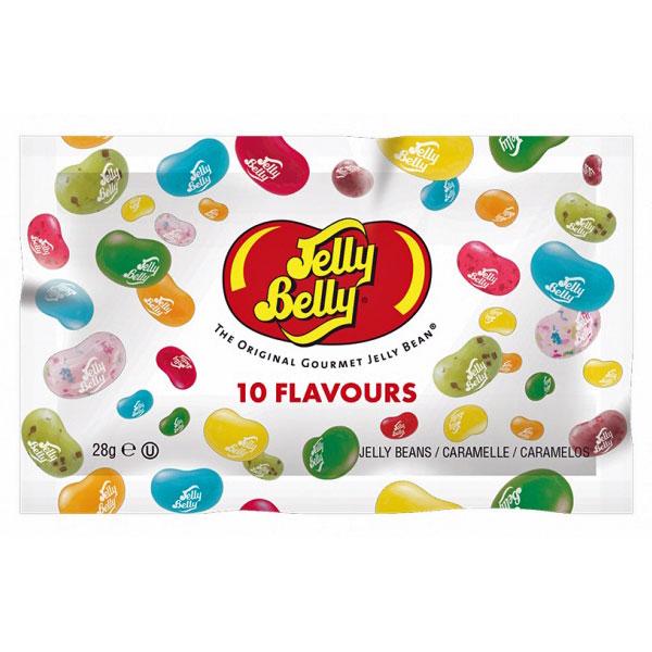 Драже жевательное Jelly Belly ассорти 10 вкусов 28 гр., флоу-пак