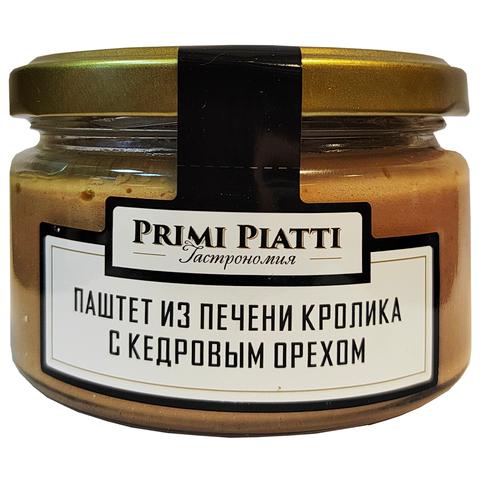 Паштет PRIMI PIATTI из печени кролика с кедровым орехом 180 гр., стекло