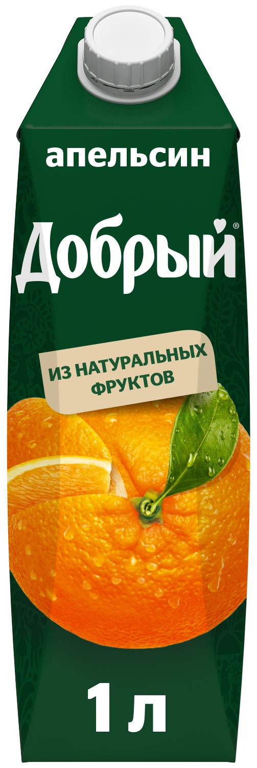 Нектар Добрый апельсин 1 л., тетра-пак