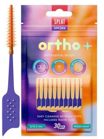 Межзубный ершик Splat Smilex Ortho+ со вкусом мяты размер S мягкий 30 штук, саше