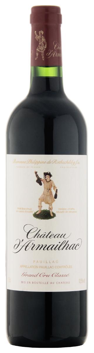 Вино красное сухое Chateau D'Armailhac Grand Cru Classe 13,5 %, 2015 год, Франция, 750 мл., стекло