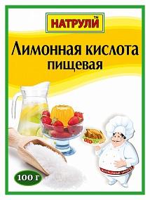 Кислота лимонная НАТРУЛИ, 100 гр., стик-пакет