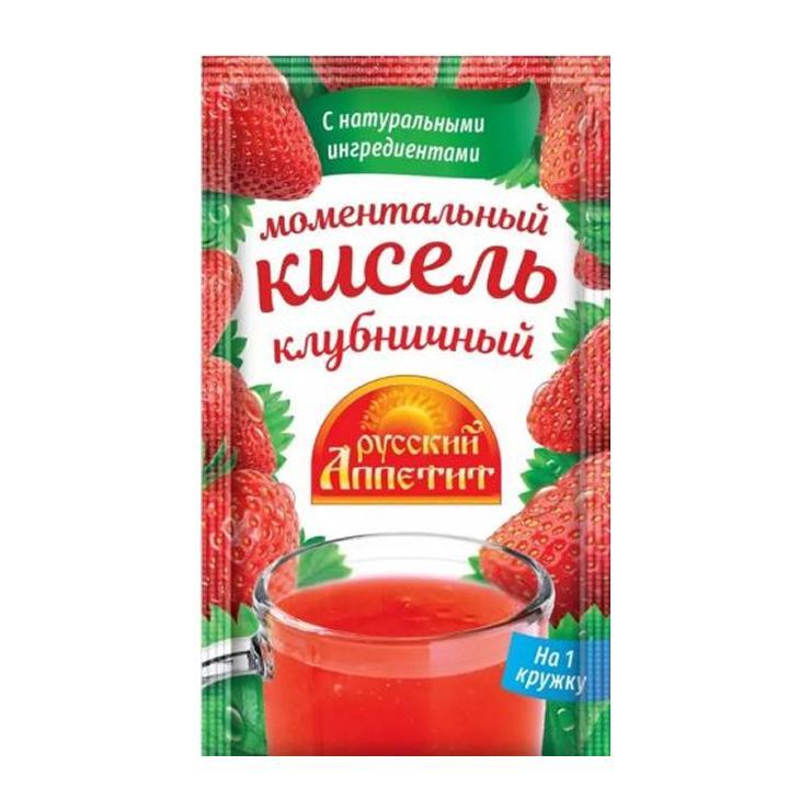 Кисель Русский аппетит клубничный 30 гр., саше