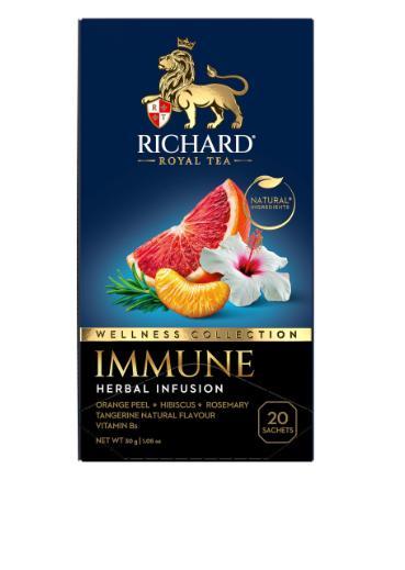 Чай Richard Royal Immune 1,5г х 20 пакетиков с ярл. в конверте, картон