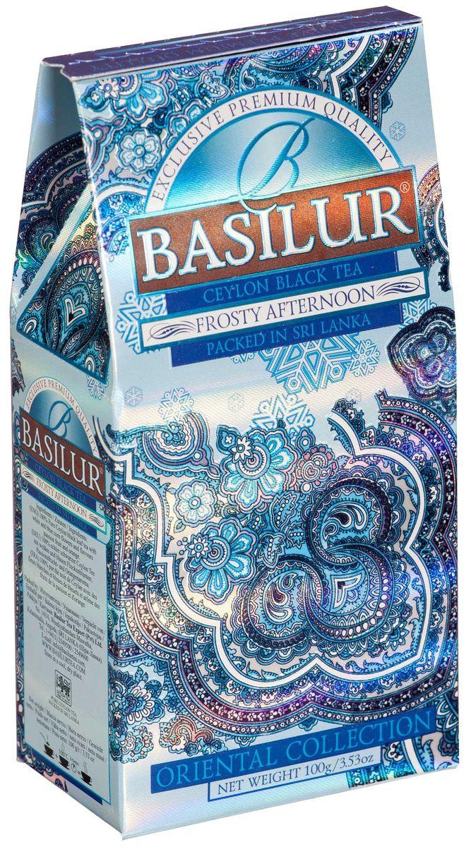 Чай Basilur Frosty Afternoon листовой черный, 100 гр., картон