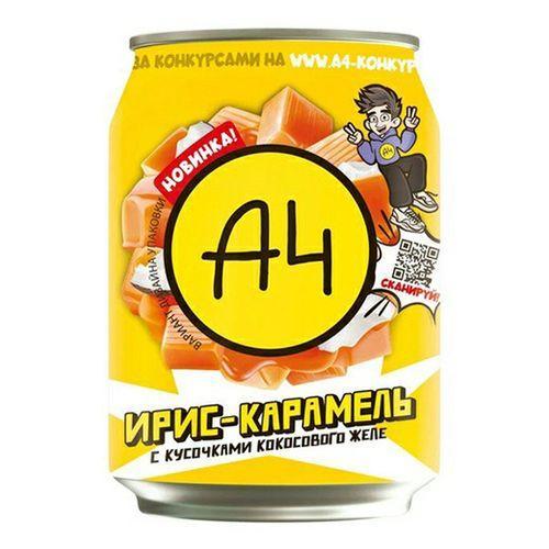 Напиток сокосодержащий Влад А4 Ирис-карамель с кусочками кокосового желе 240 мл., ПЭТ