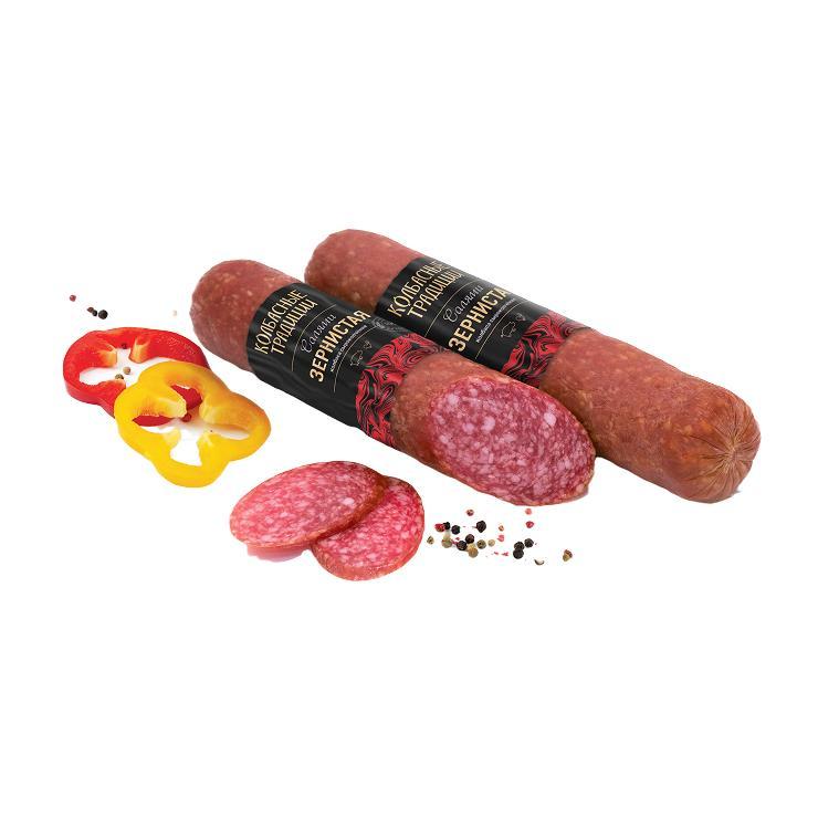 Колбаса сырокопченая Колбасные традиции салями зернистая 200 гр., в/у